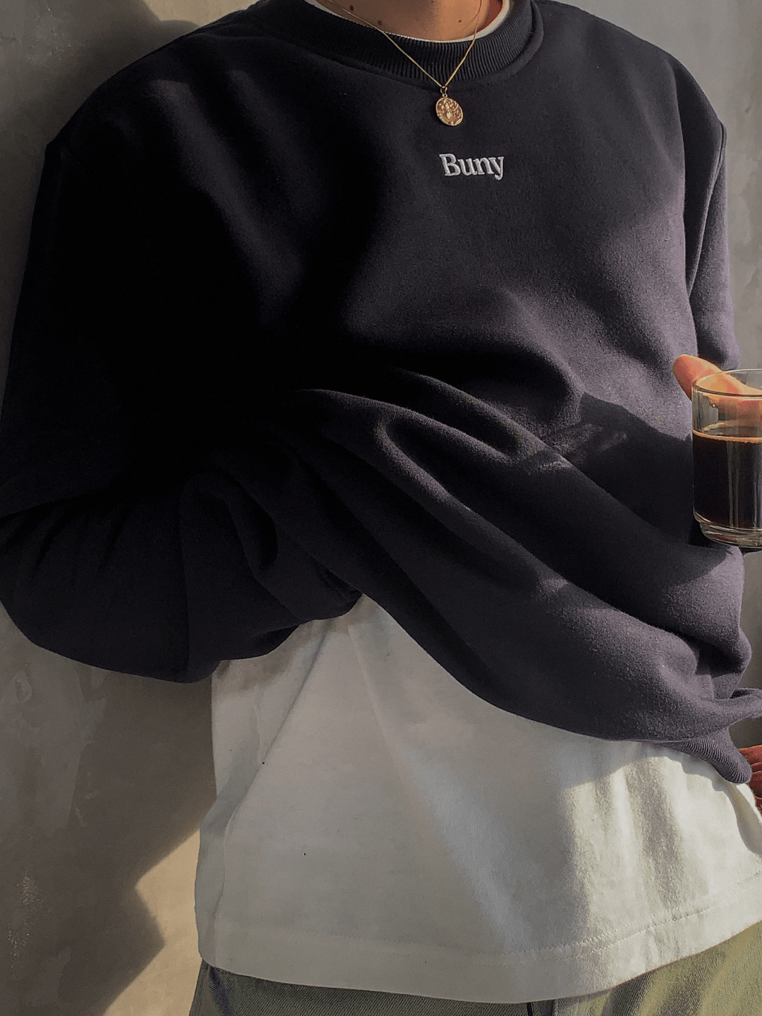 CREWNECK BUNY BLACK - Buny